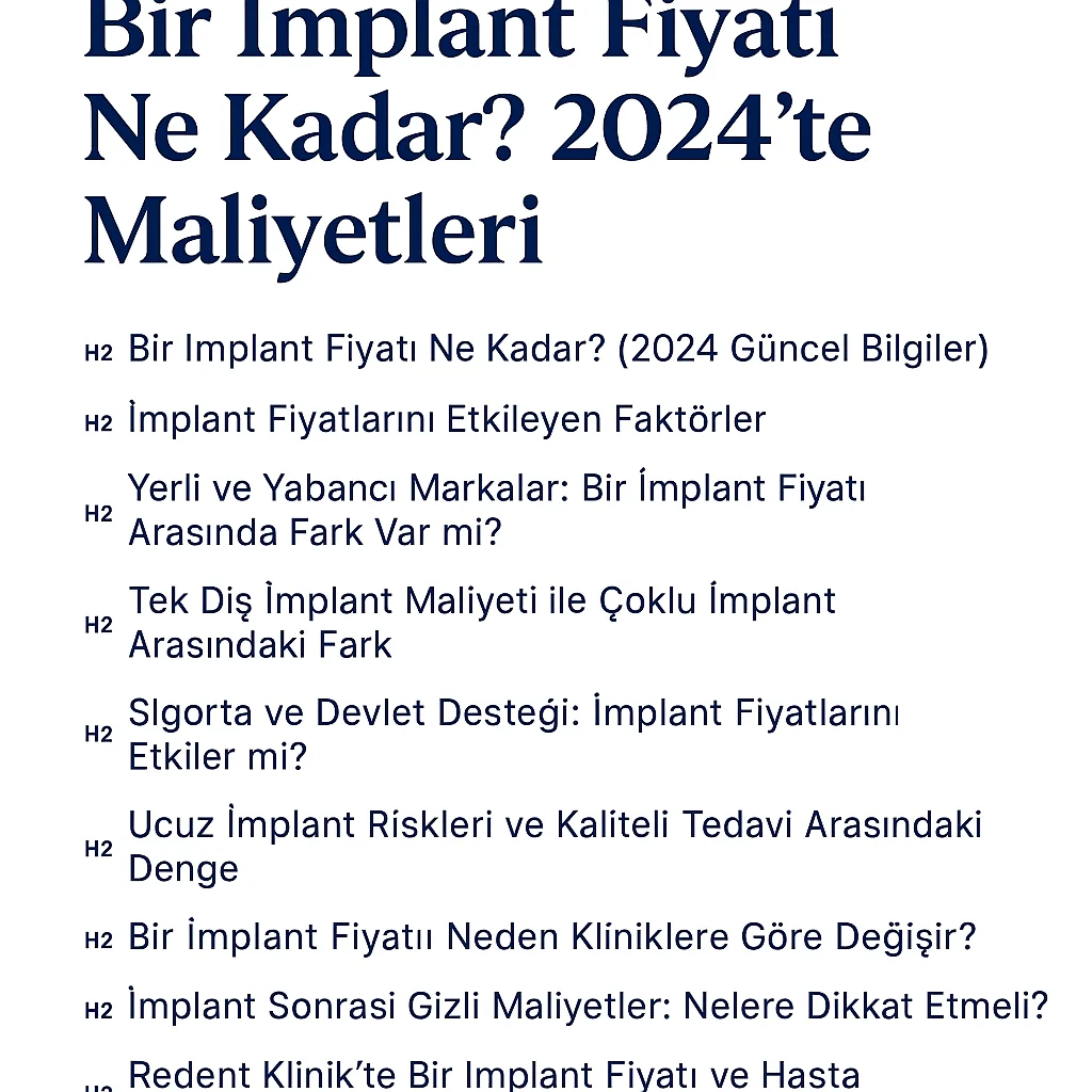 Bir İmplant Fiyatı 2025: Güncel Durum ve Etkenler 5 bir implant fiyati