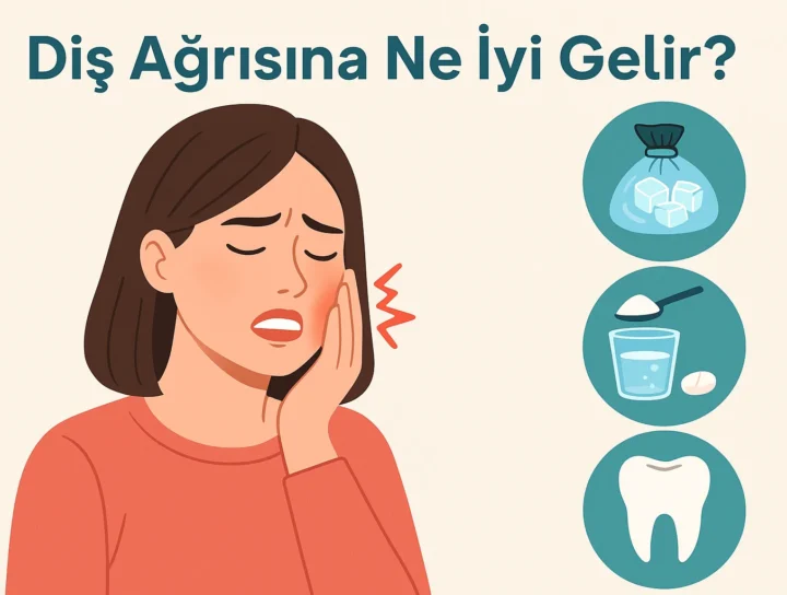 Diş ağrısına ne iyi gelir sorusuna yönelik çözümleri gösteren infografik