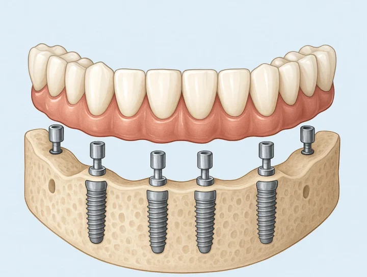 3 on 6 dental implants