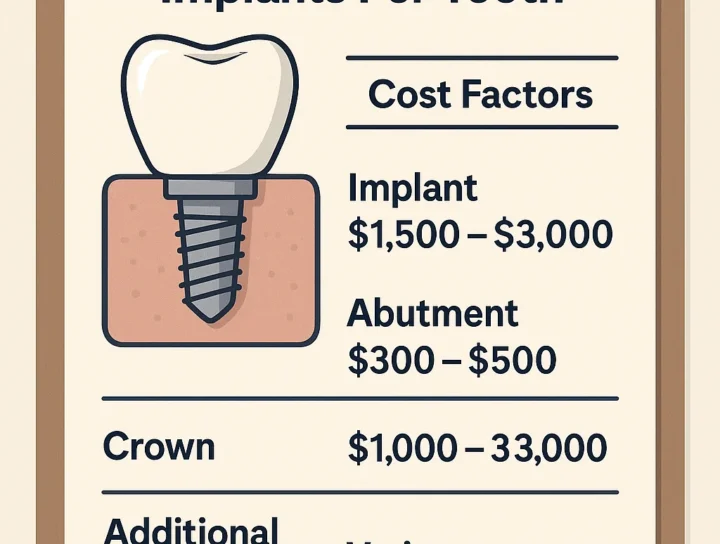 average cost of dental implants per tooth