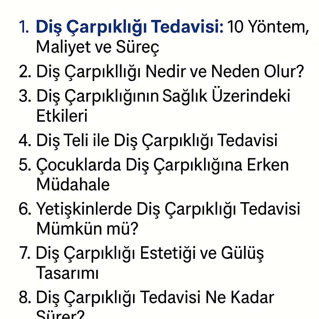 Diş Çarpıklığı Nedir ve Neden Oluşur? 5 dis carpikligi tedavisi