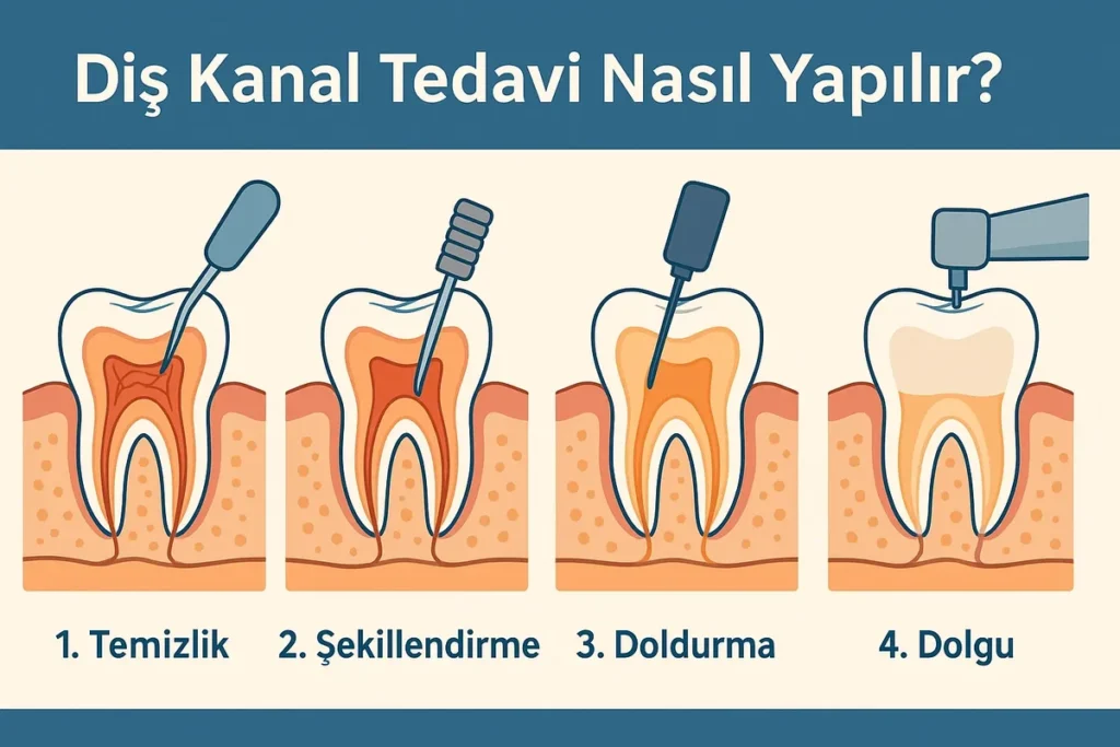 Diş Kanal Tedavi Nasıl Yapılır? Aşamaları ve Süreç 4 dis kanal tedavi nasil yapilir