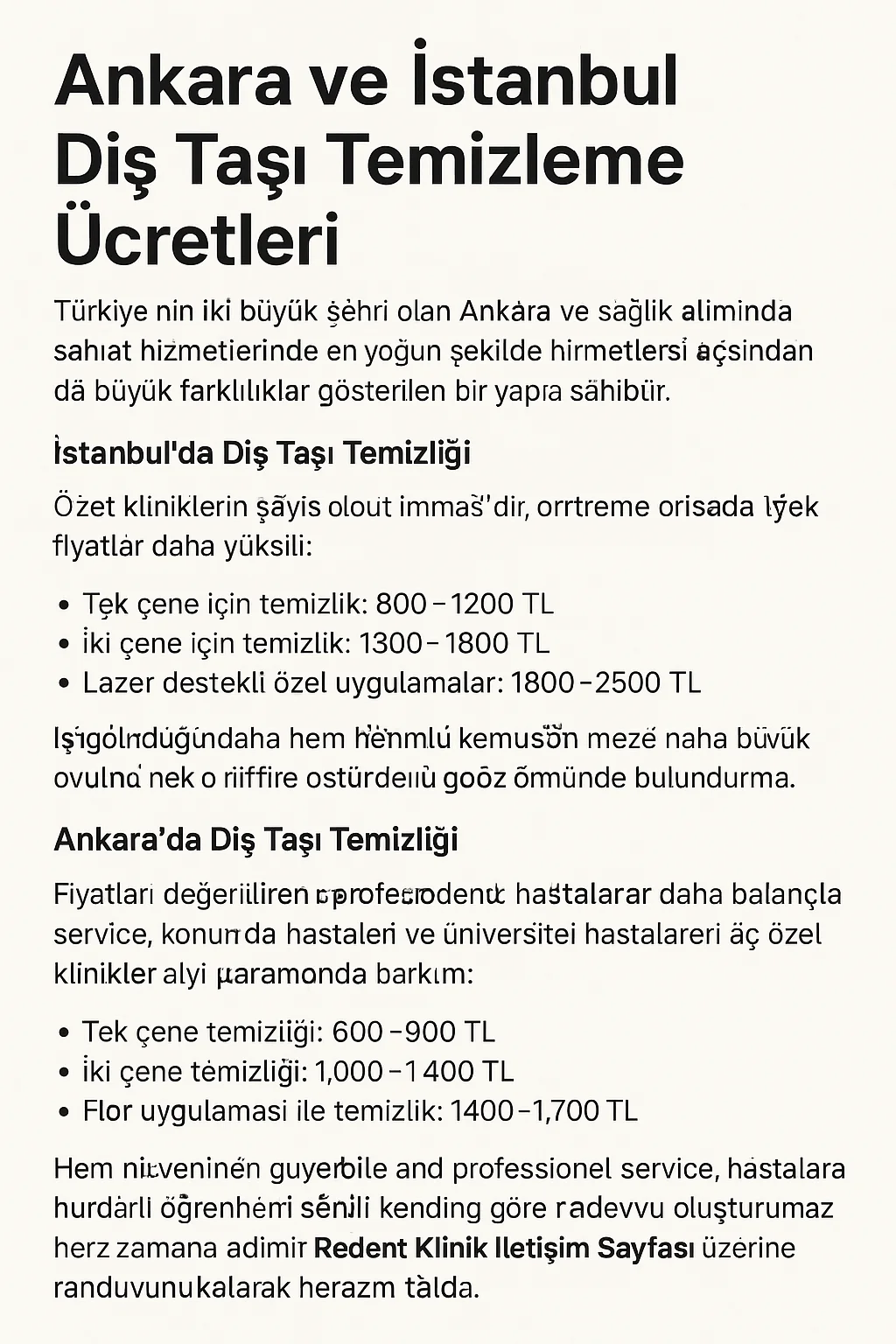 Diş Taşı Temizleme Ücretleri 2025 Güncel Tablo 5 dis tasi temizleme ucretleri