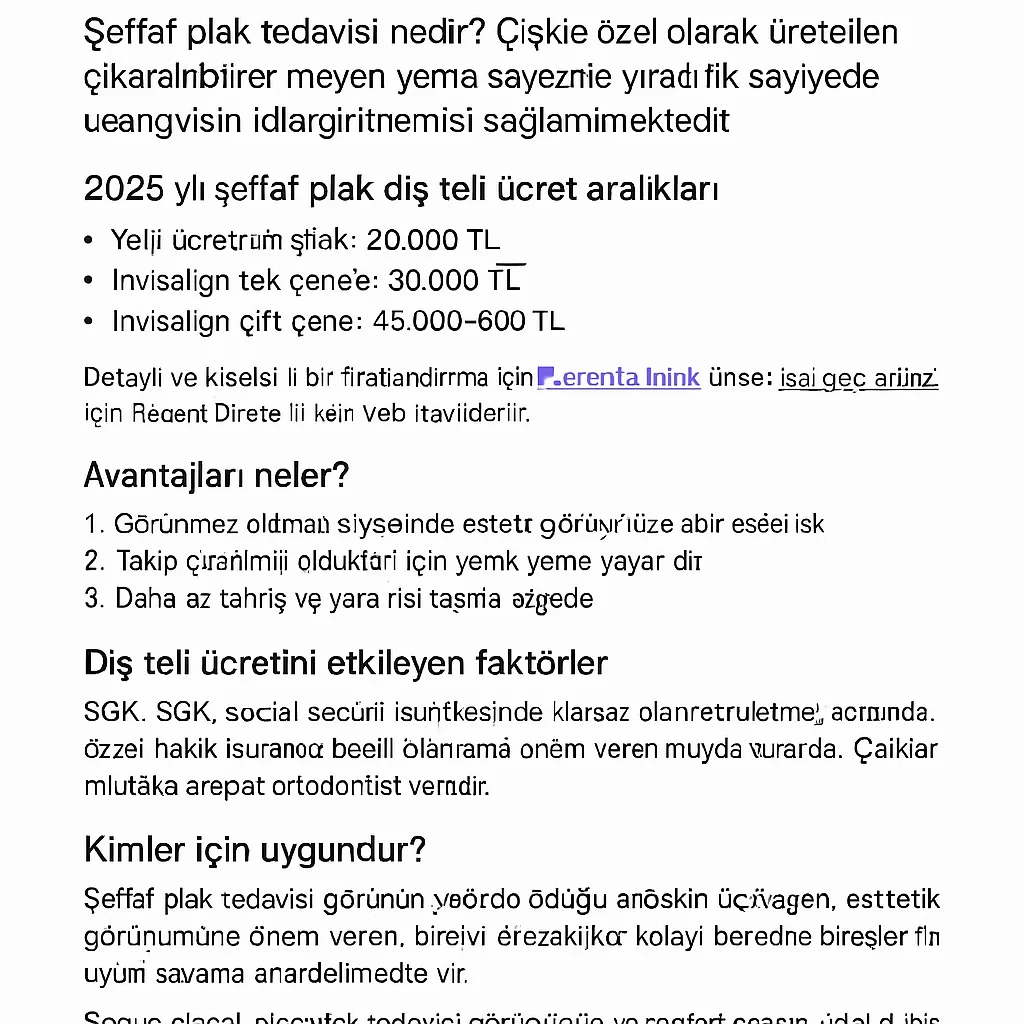 2025'te Diş Teli Ücretleri Ne Kadar Oldu? Güncel Rehber 7 dis teli ucret
