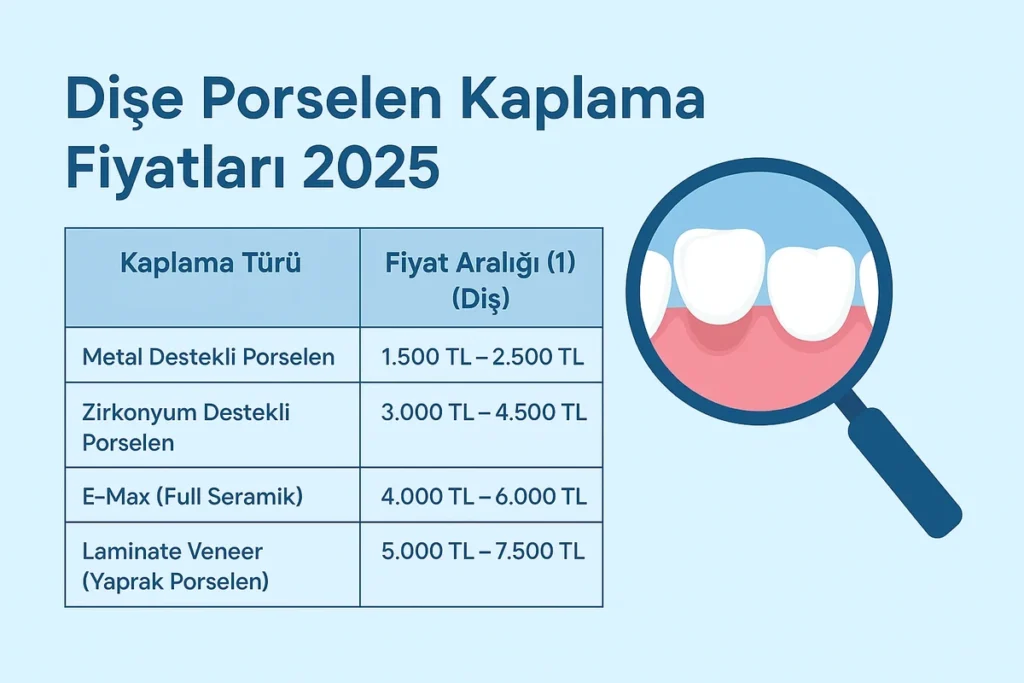 Dişe Porselen Kaplama Fiyatları 2025: Detaylı Rehber 4 dise porselen kaplama fiyatlari