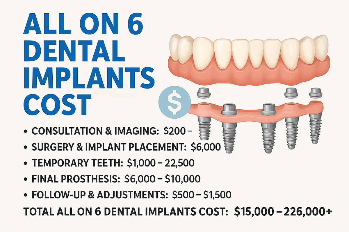 All on 6 Dental Implants Cost: What You Need to Know 5 all on 6 dental implants cost