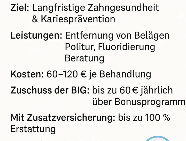 Big Direkt Gesund Zahnreinigung: Was Versicherte 2025 wissen müssen 8 big direkt gesund zahnreinigung
