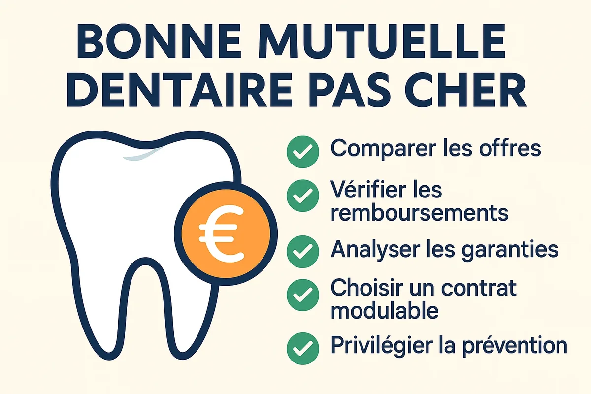 Bonne mutuelle dentaire pas cher : Comment bien choisir en 2025 ? 5 bonne mutuelle dentaire pas cher