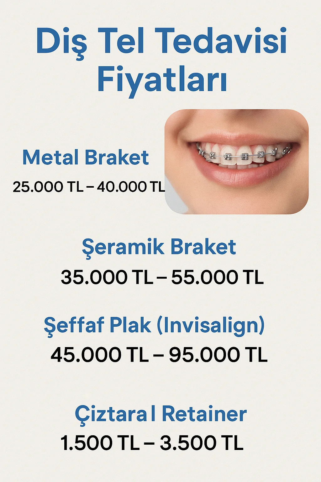 2025 Güncel Diş Tel Tedavisi Fiyatları ve Uygulama Seçenekleri 5 dis tel tedavisi fiyatlari