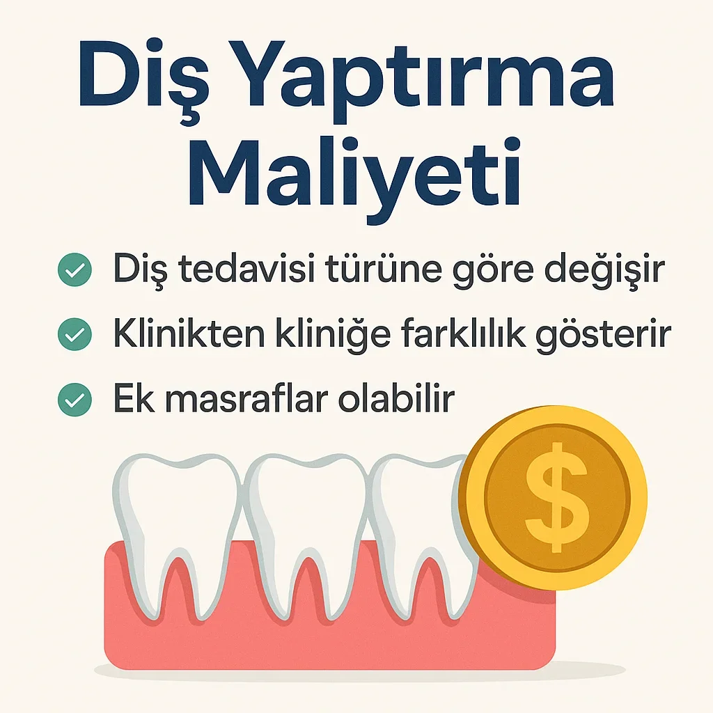 Diş Yaptırma Maliyeti 2025: Ne Kadar Ödersiniz? 5 dis yaptirma maliyeti