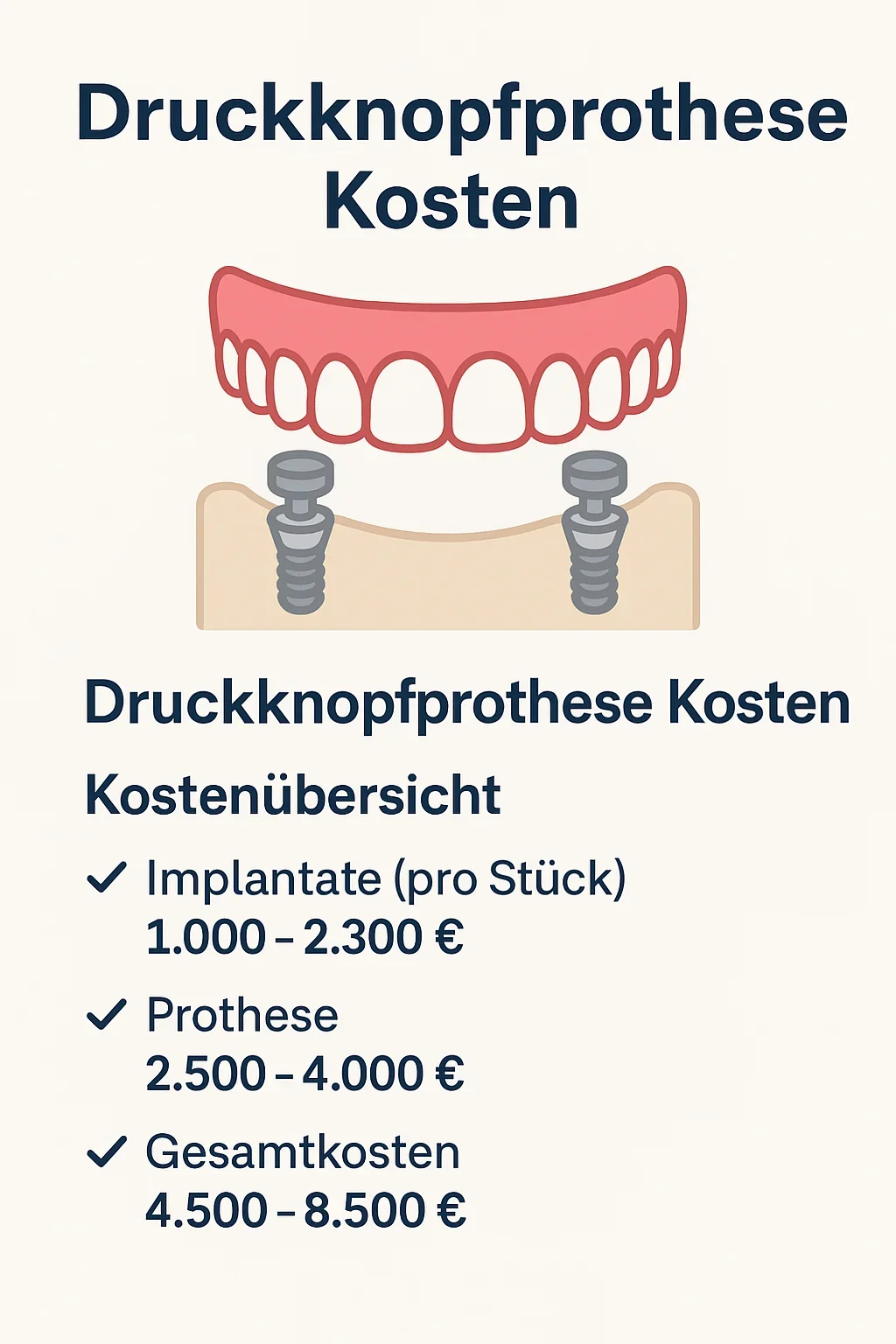 Druckknopfprothese Kosten: So viel zahlen Patienten 2025 5 druckknopfprothese kosten