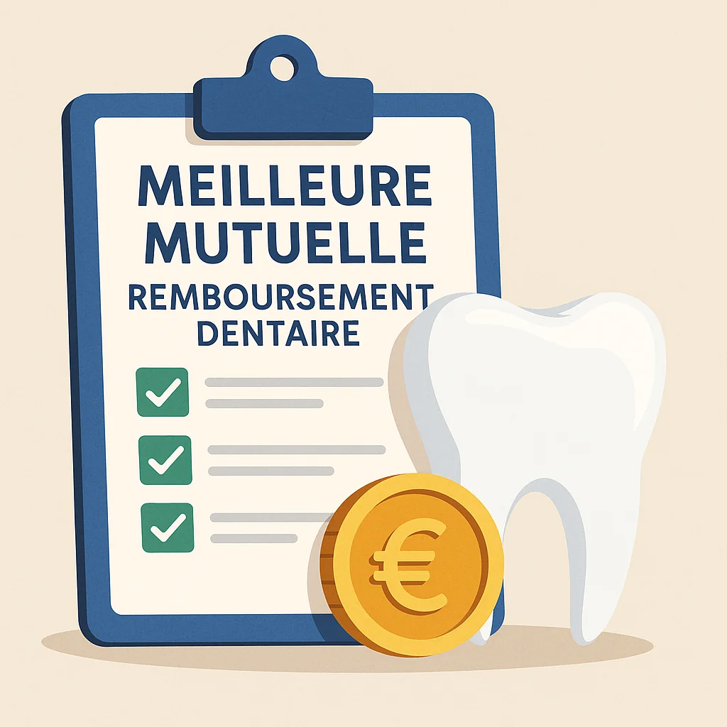 Quelle est la meilleure mutuelle remboursement dentaire en 2025 ? 5 meilleure mutuelle remboursement dentaire