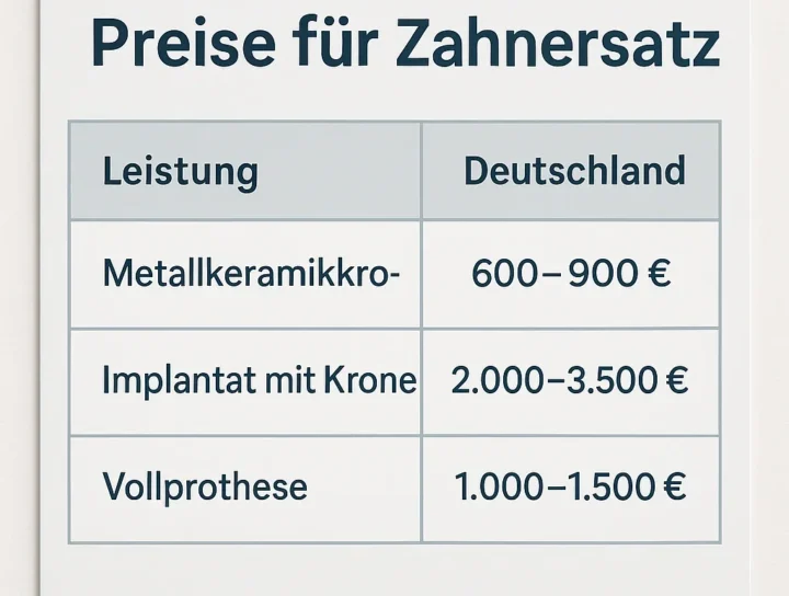 Preise für Zahnersatz: Was Sie 2025 wissen müssen 16 preise für zahnersatz