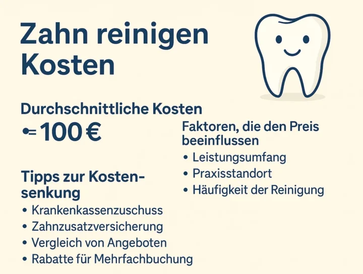 Zahn reinigen Kosten: Was Sie 2025 wissen sollten 12 zahn reinigen kosten