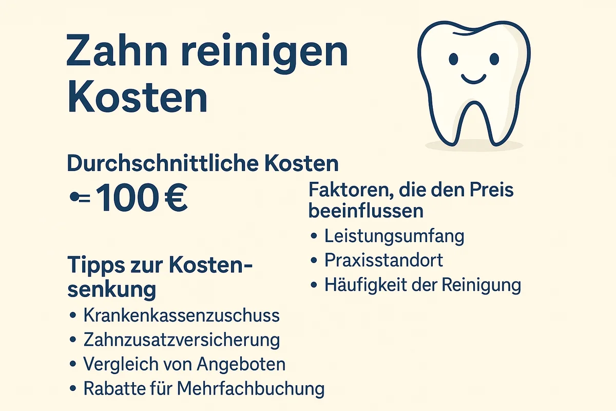 Zahn reinigen Kosten: Was Sie 2025 wissen sollten 5 zahn reinigen kosten