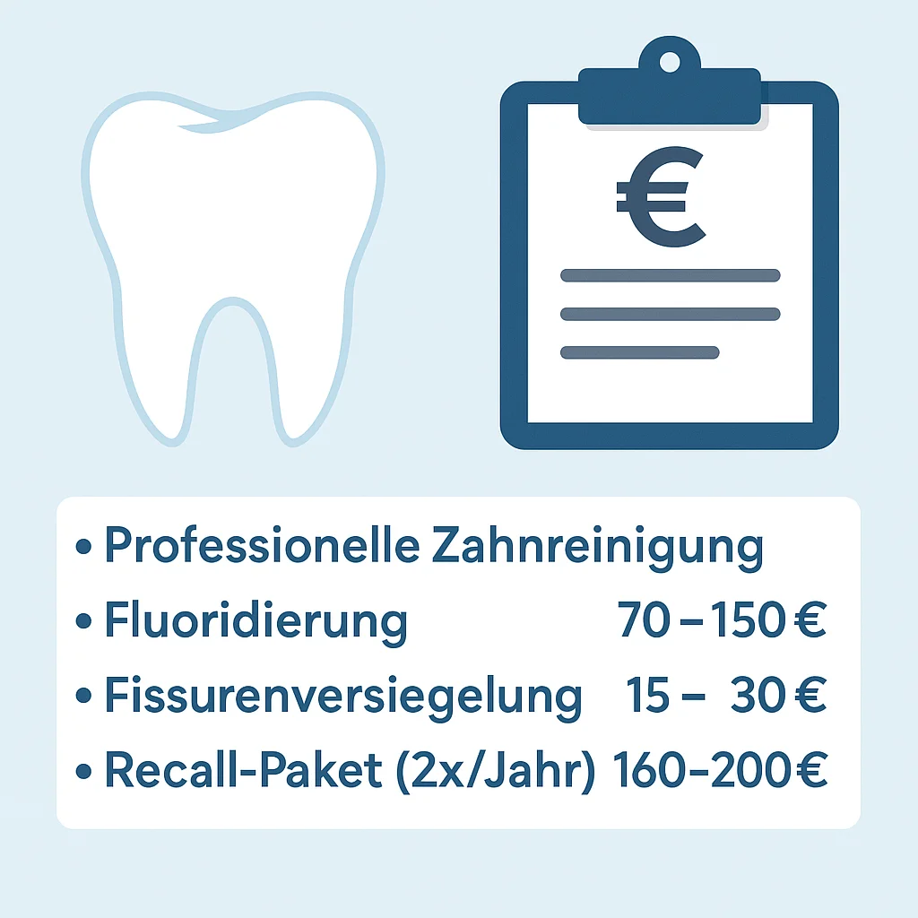 Zahnprophylaxe Kosten: Was Sie 2025 erwartet 5 zahnprophylaxe kosten