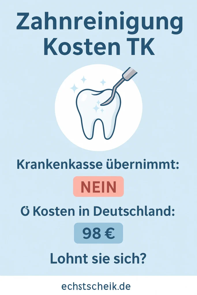 Zahnreinigung Kosten TK: Was übernimmt die Krankenkasse? 4 zahnreinigung kosten tk