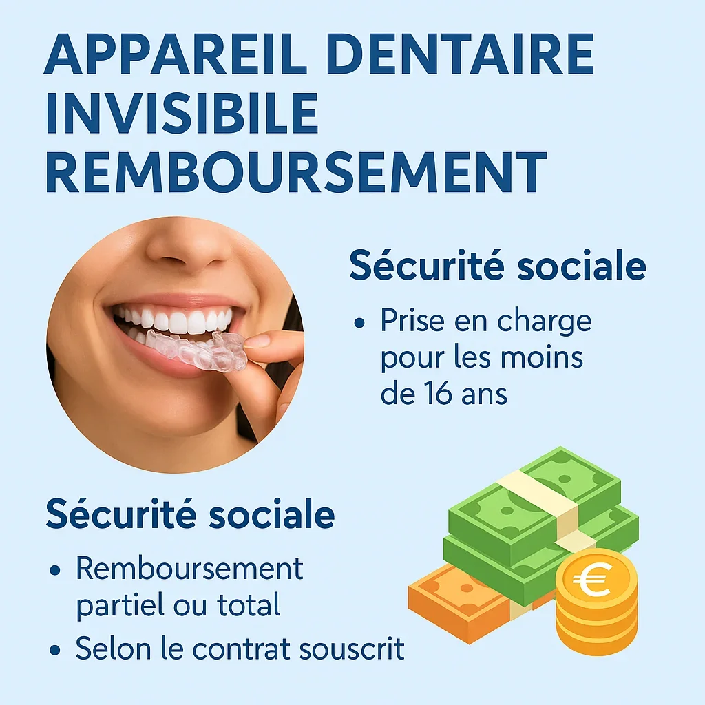 Appareil dentaire invisible remboursement : Guide complet 2025 5 appareil dentaire invisible remboursement