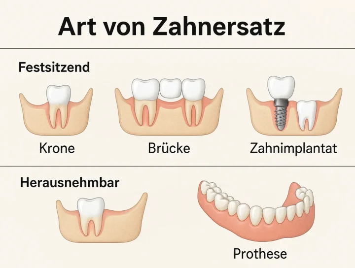 Die beste Art von Zahnersatz im Jahr 2025 4 art von zahnersatz