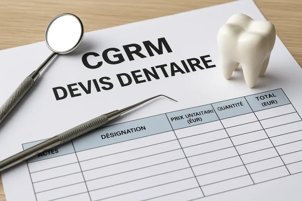 cgrm devis dentaire : guide complet 2025 4 cgrm devis dentaire