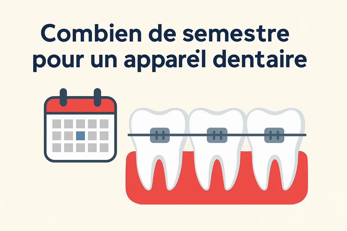 combien de semestre pour un appareil dentaire