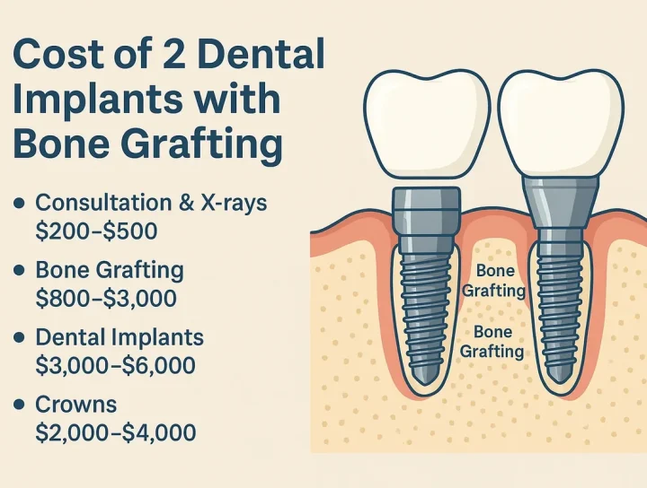 Cost of 2 Dental Implants with Bone Grafting in 2025 4 cost of 2 dental implants with bone grafting