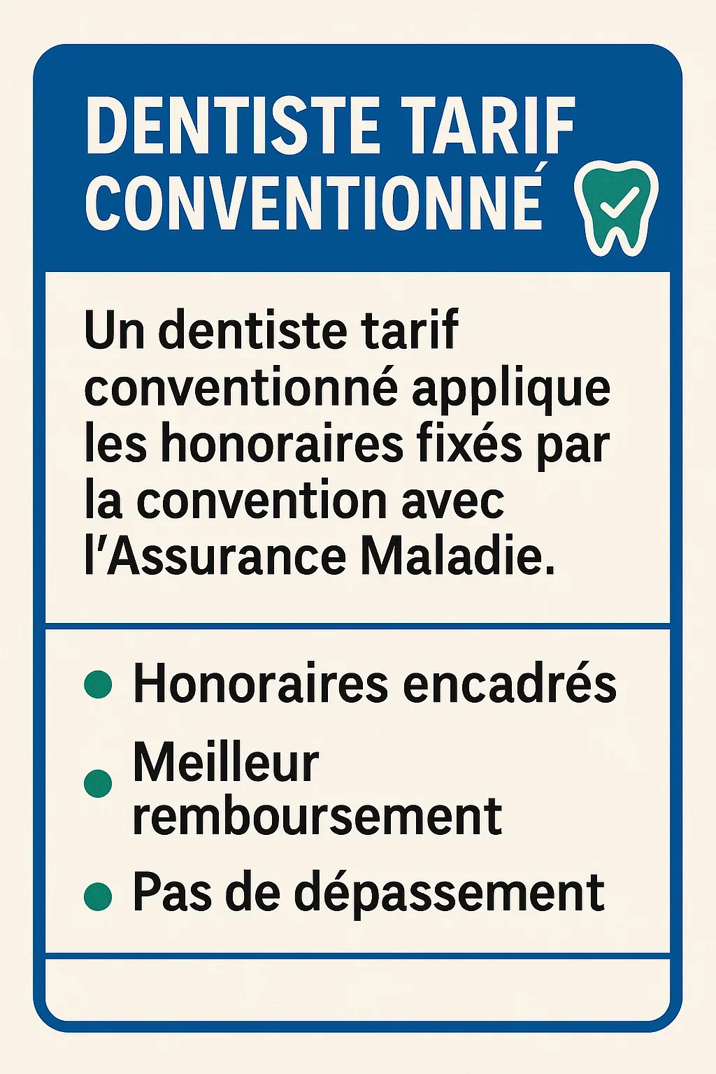 Dentiste tarif conventionné : comprendre les bases en 2025 5 dentiste tarif conventionné