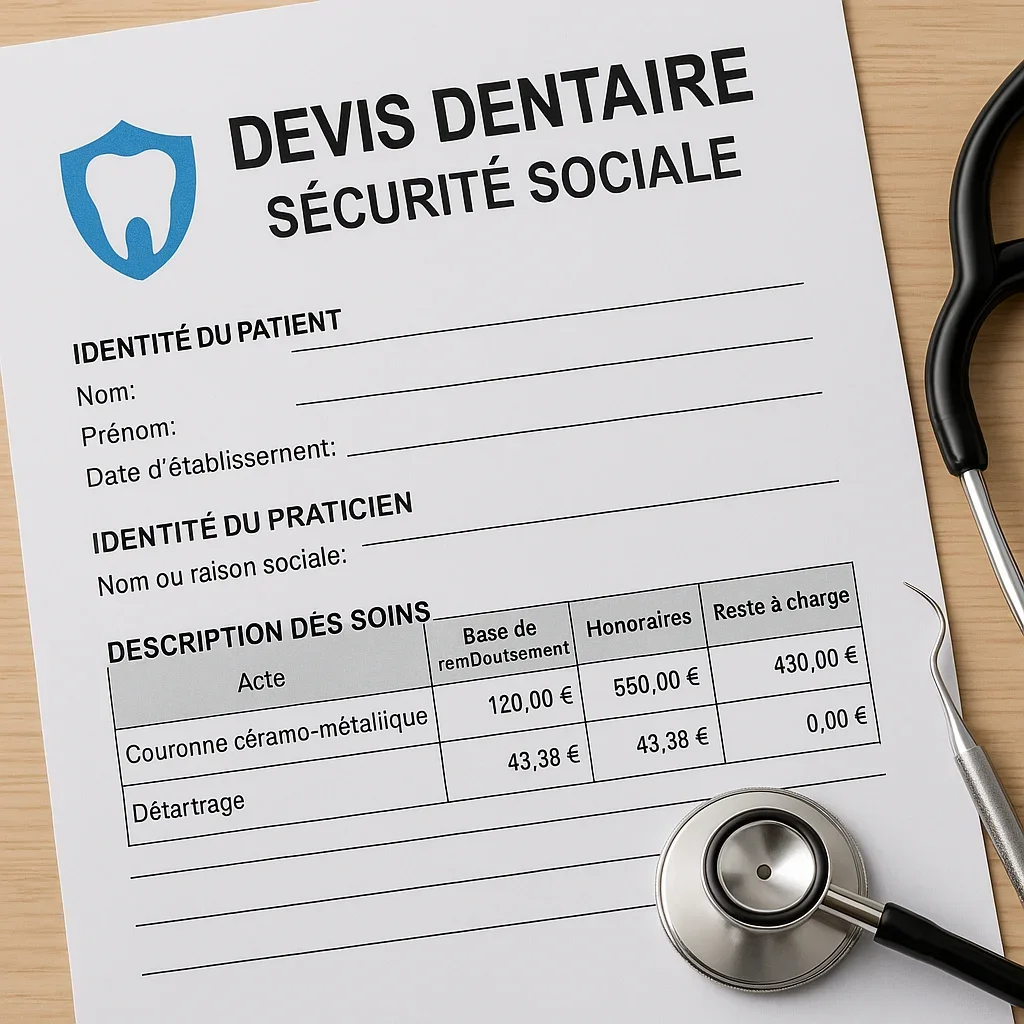 Devis dentaire securite sociale : guide complet 2025 5 devis dentaire securite sociale