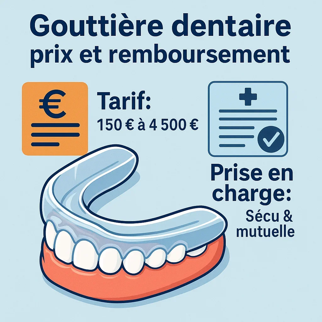 Gouttière dentaire prix et remboursement : guide complet 2025 5 gouttière dentaire prix et remboursement