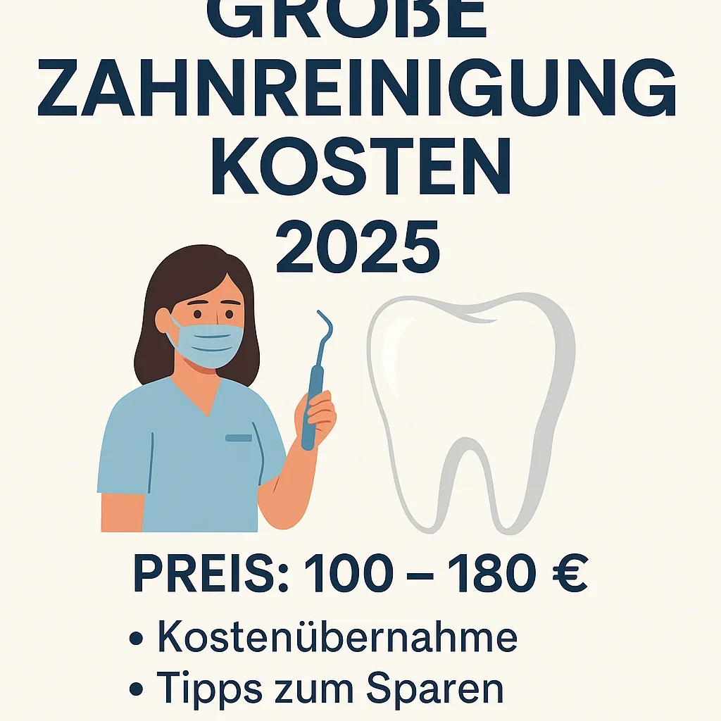 Große Zahnreinigung Kosten 2025: Alles, was Sie wissen müssen 5 große zahnreinigung kosten
