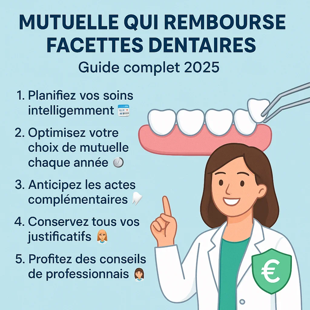 Mutuelle qui rembourse facettes dentaires : Guide complet 2025 5 mutuelle qui rembourse facettes dentaires