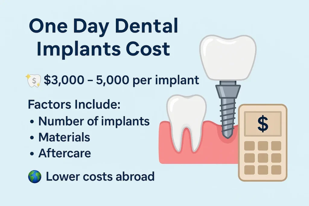 One Day Dental Implants Cost in 2025: Complete Guide 4 one day dental implants cost