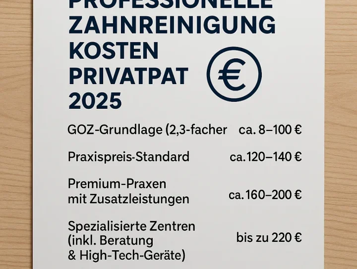 professionelle zahnreinigung kosten privatpatient