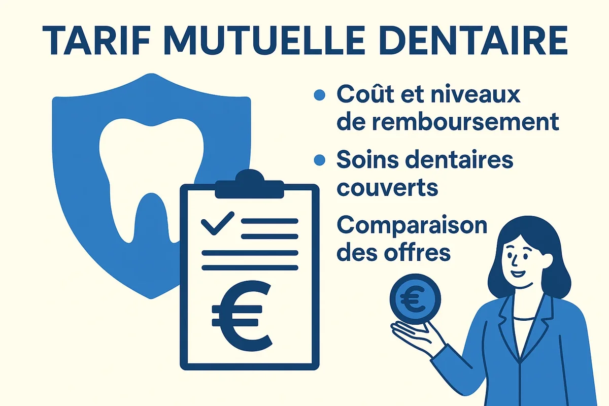Tarif mutuelle dentaire : Guide complet 2025 pour bien choisir 5 tarif mutuelle dentaire
