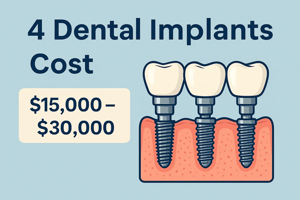 4 dental implants cost