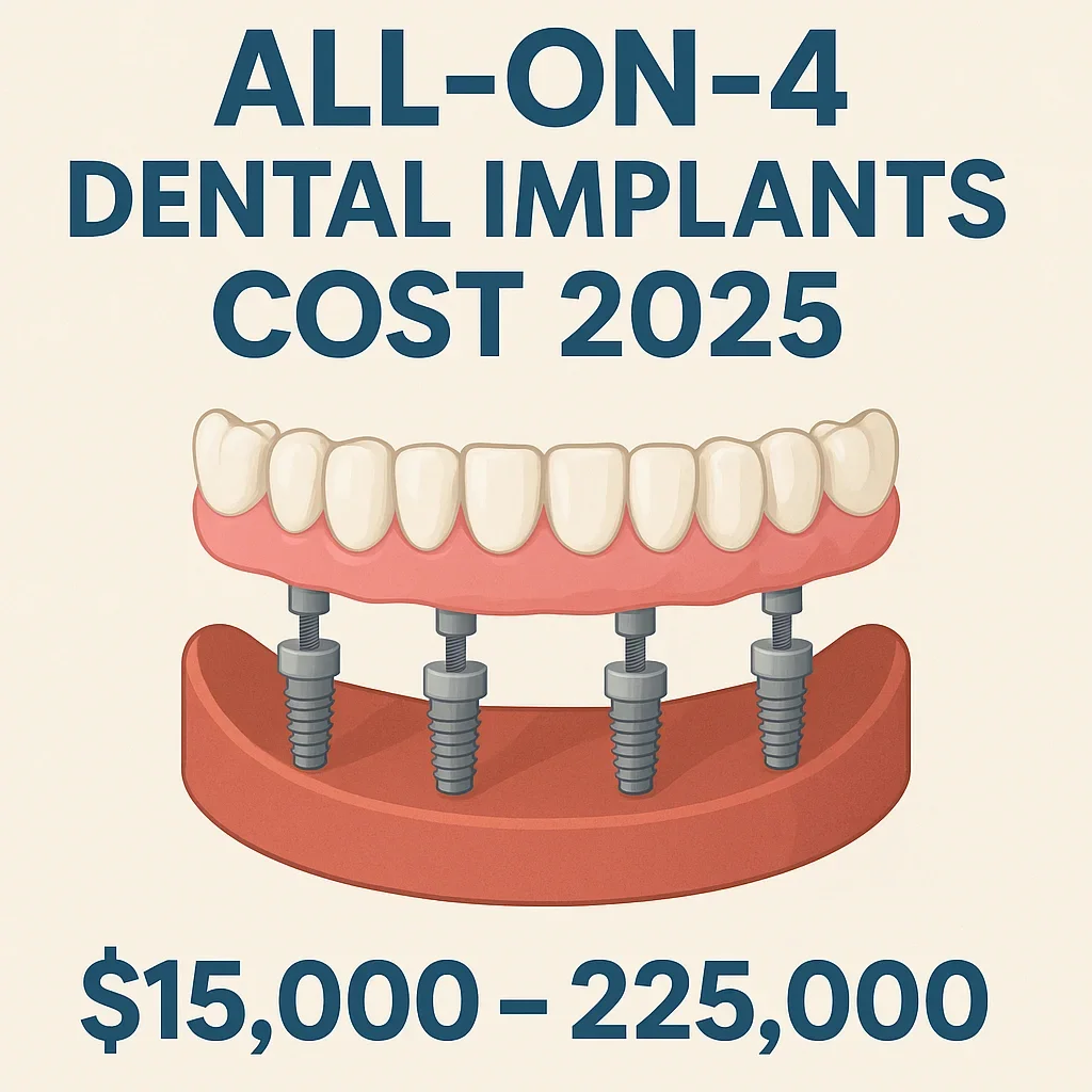 All on 4 Dental Implants Cost 2025 5 all on 4 dental implants cost 2025