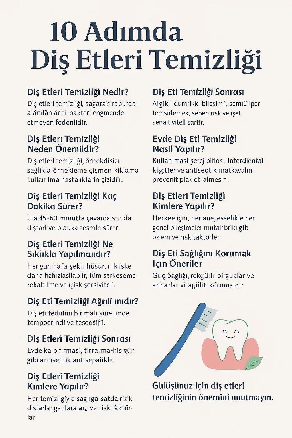 dis etleri temizligi