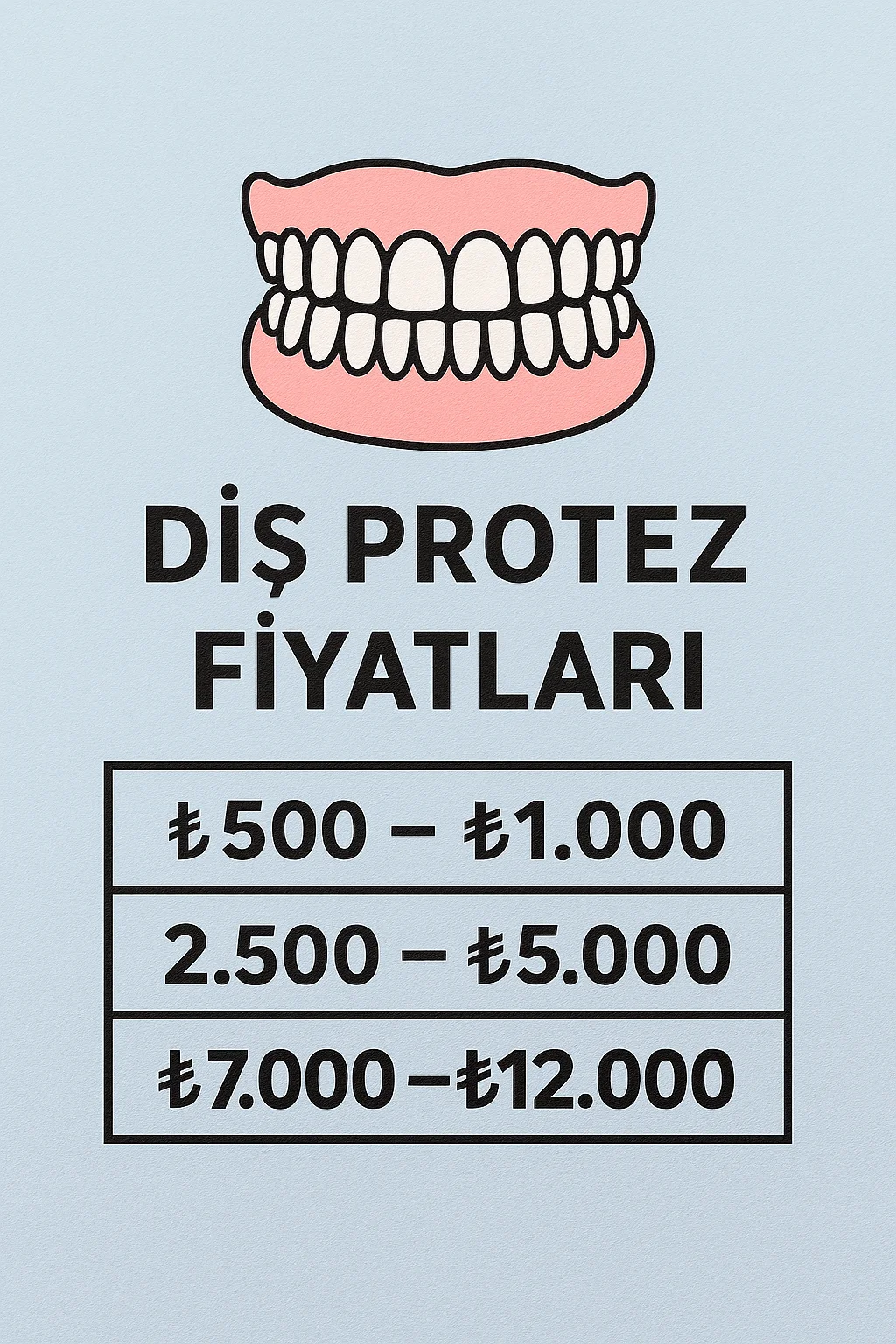 Diş Protez Fiyatları 2025: Tüm Detaylar ve Güncel Rehber 7 dis protez fiyatlari