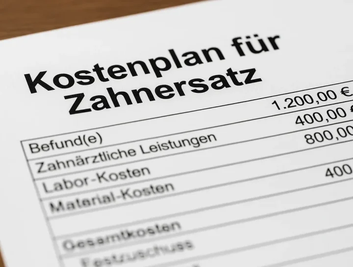 kostenplan für zahnersatz