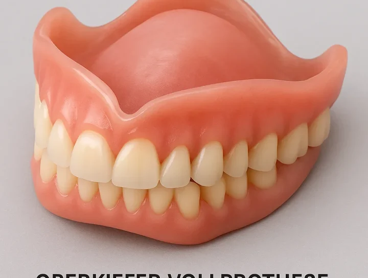 oberkiefer vollprothese mit gaumenplatte