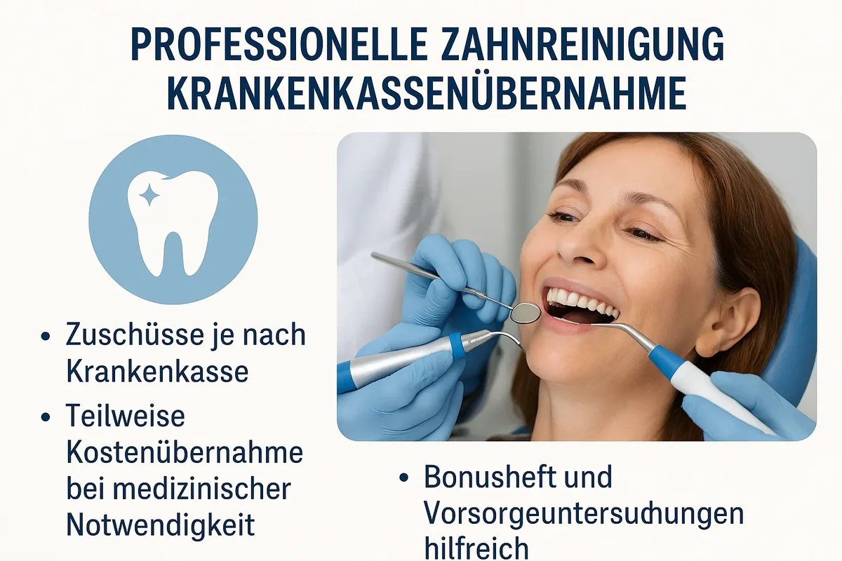 professionelle zahnreinigung krankenkassenübernahme