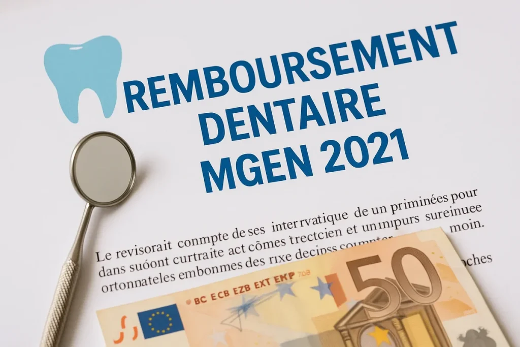 Remboursement dentaire MGEN 2025 : Guide complet 4 remboursement dentaire mgen 2021