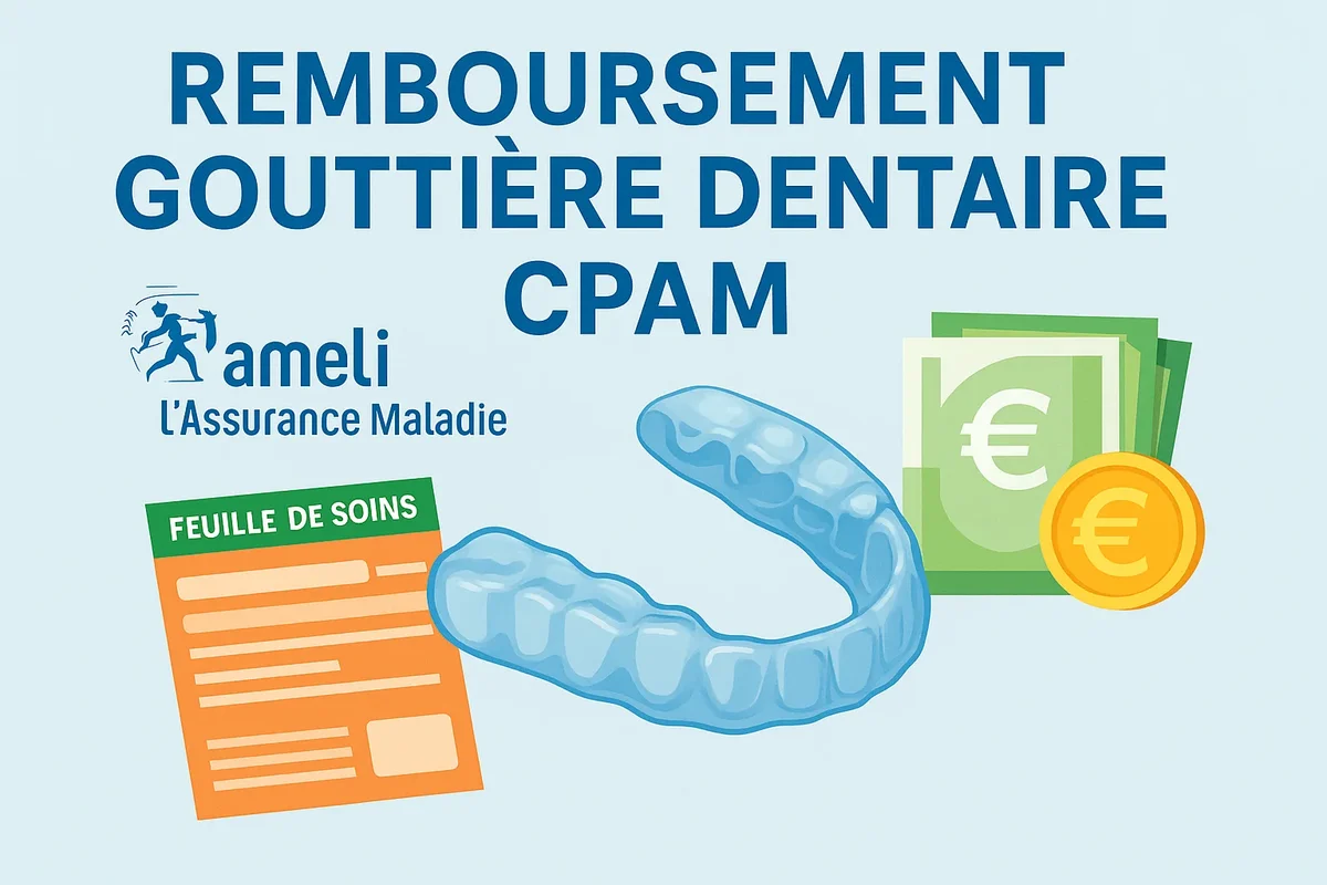 Remboursement gouttière dentaire CPAM : tout savoir 🦷 5 remboursement gouttière dentaire cpam