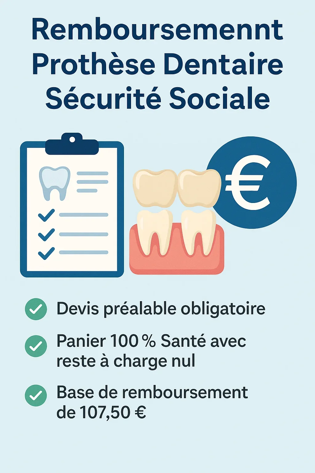 remboursement prothese dentaire securite sociale