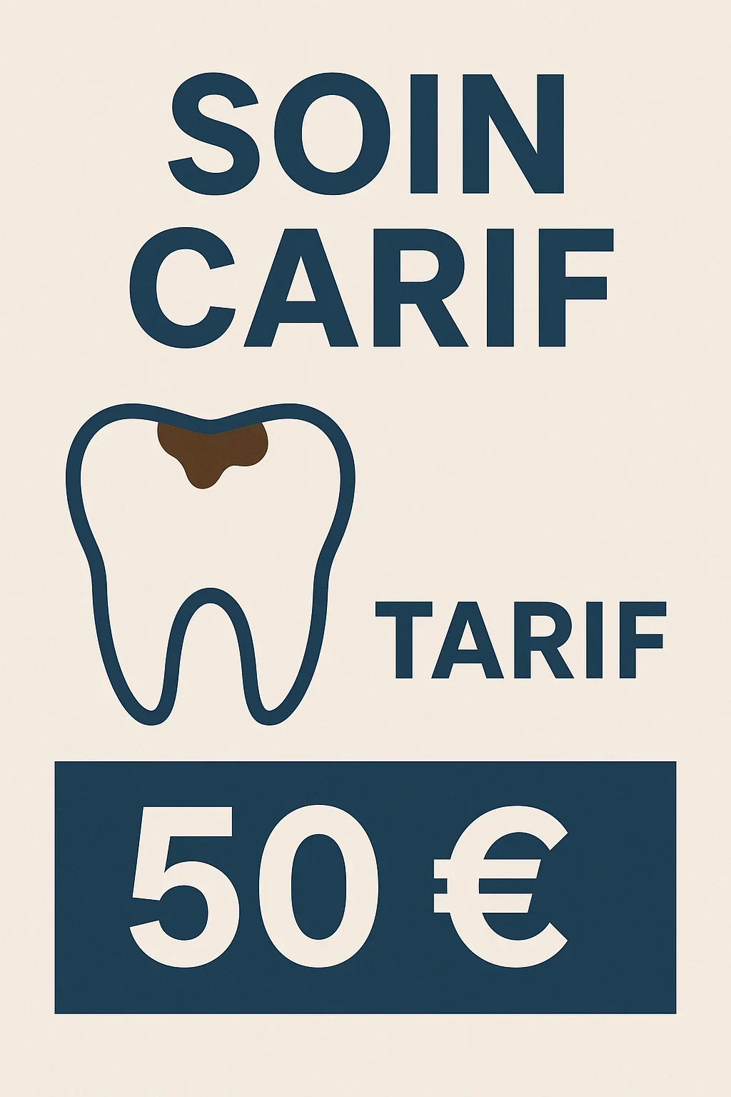 soin carie tarif