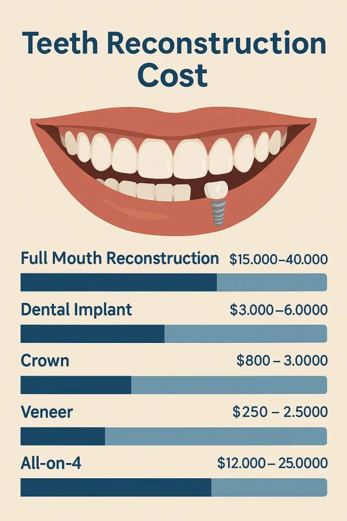 Teeth Reconstruction Cost: Complete 2025 Guide 4 teeth reconstruction cost