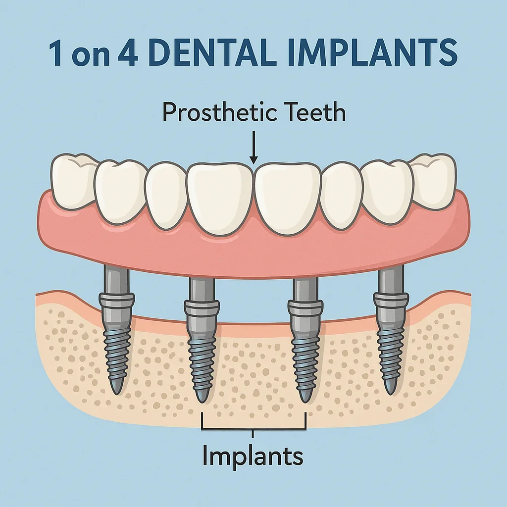 1 on 4 Dental Implants: The Ultimate Smile Restoration Guide 5 1 on 4 dental implants