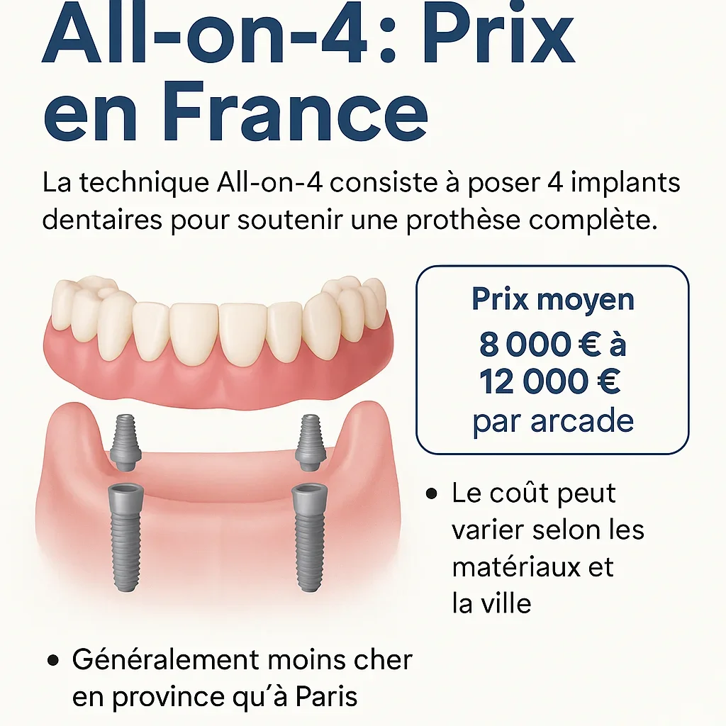All on 4 prix en France : tout savoir sur le coût et les tarifs 5 all on 4 prix en france
