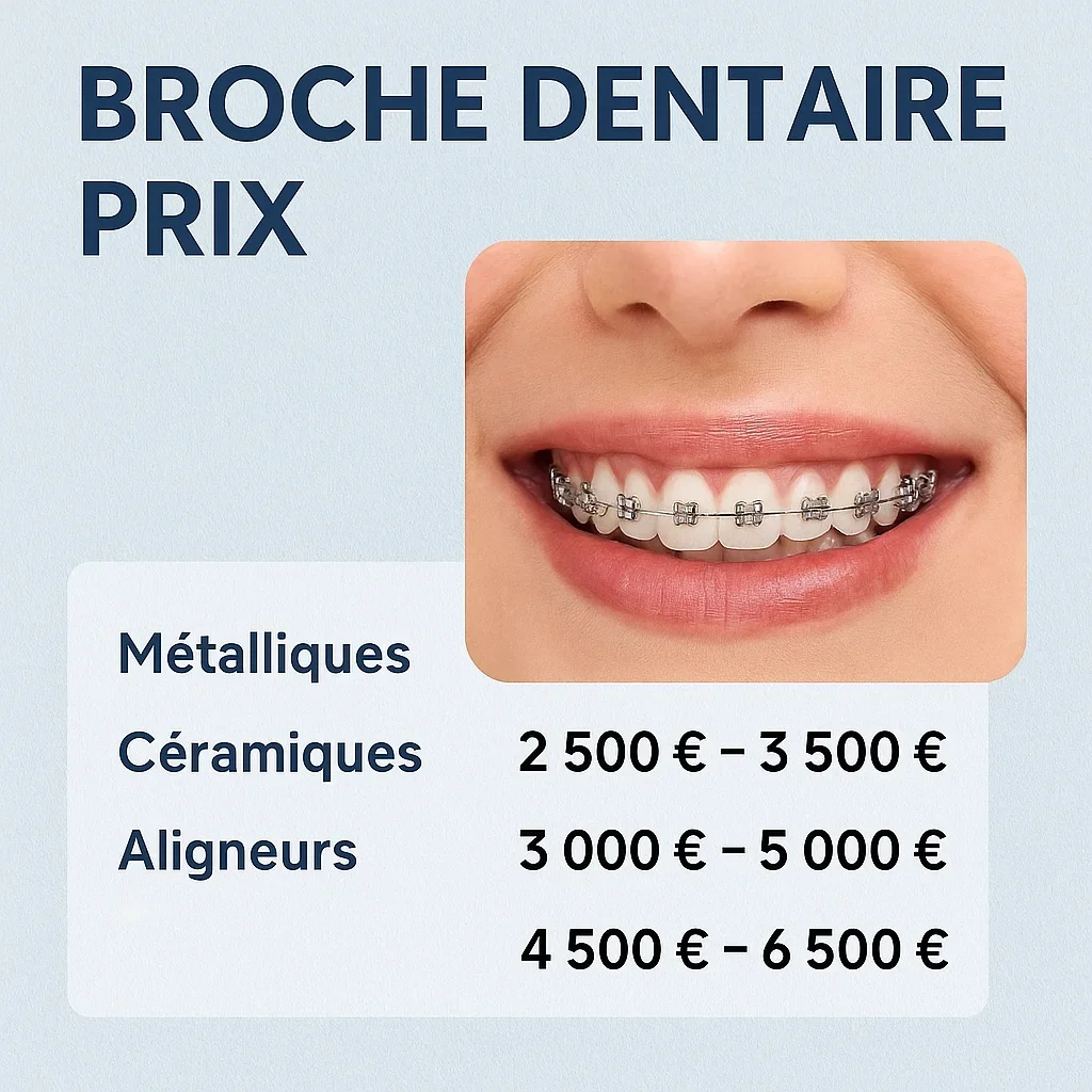 Broche dentaire prix : guide complet 2025 5 broche dentaire prix