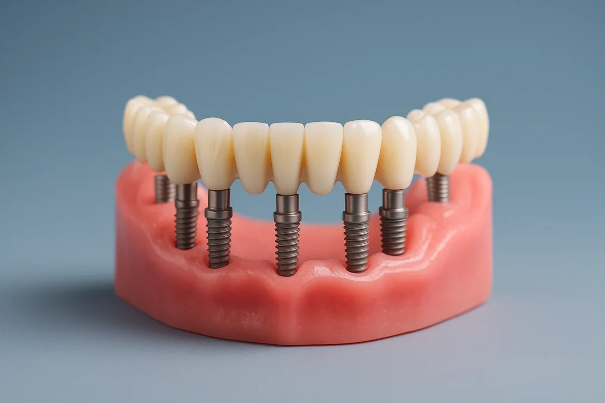 complete set of dental implants